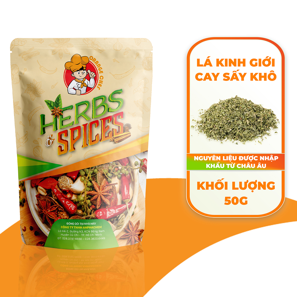 Lá Kinh Giới Cay Sấy Khô Oregano Rubbed - Gia vị cho các món Âu