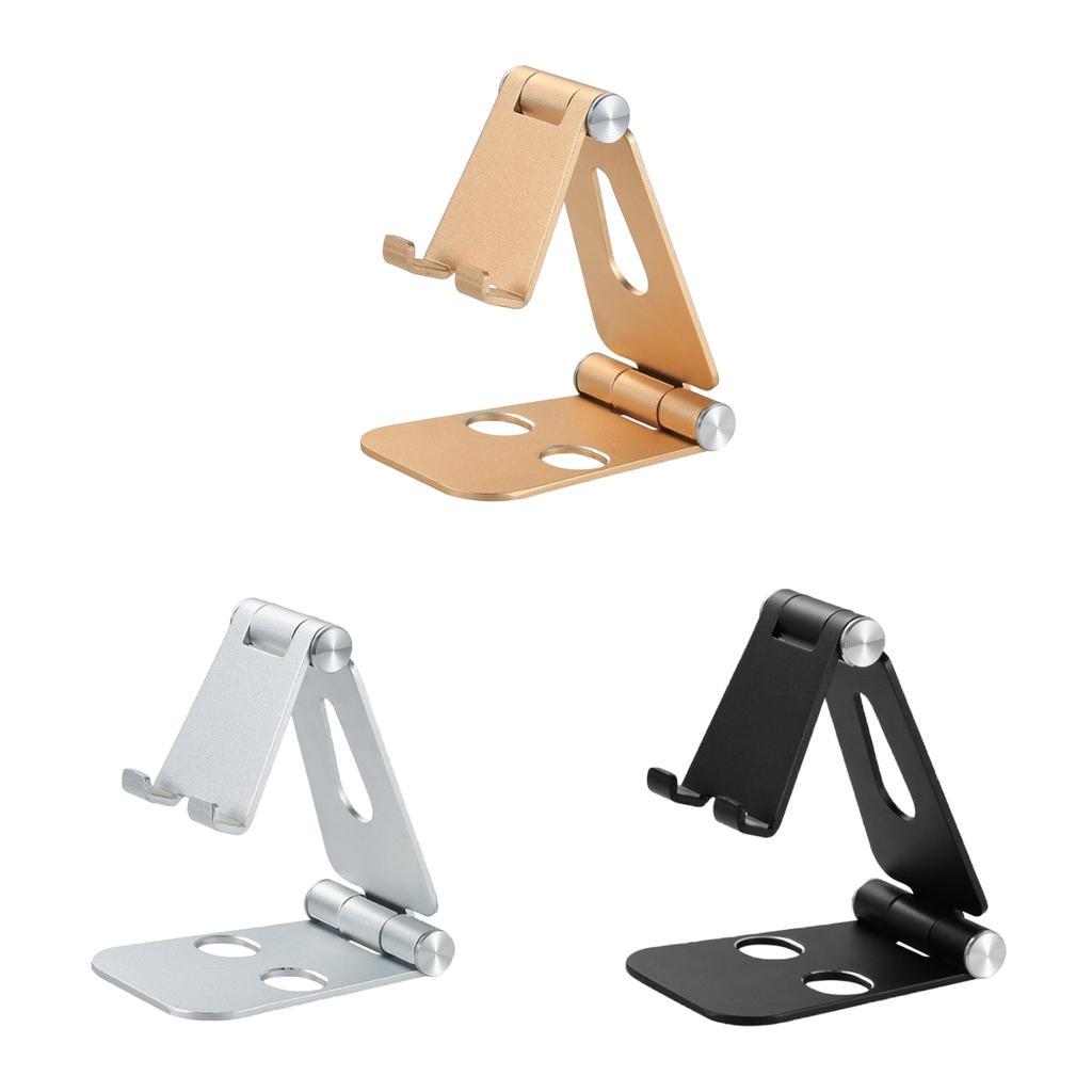 Desk Cell Phone Stand Dock Tablet Holder Cradle Tabletop Bracket Silver