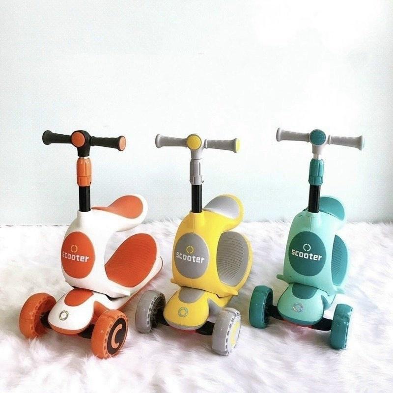 Xe trượt, chòi chân, bập bênh Scooter đa năng cho bé thêm năng động