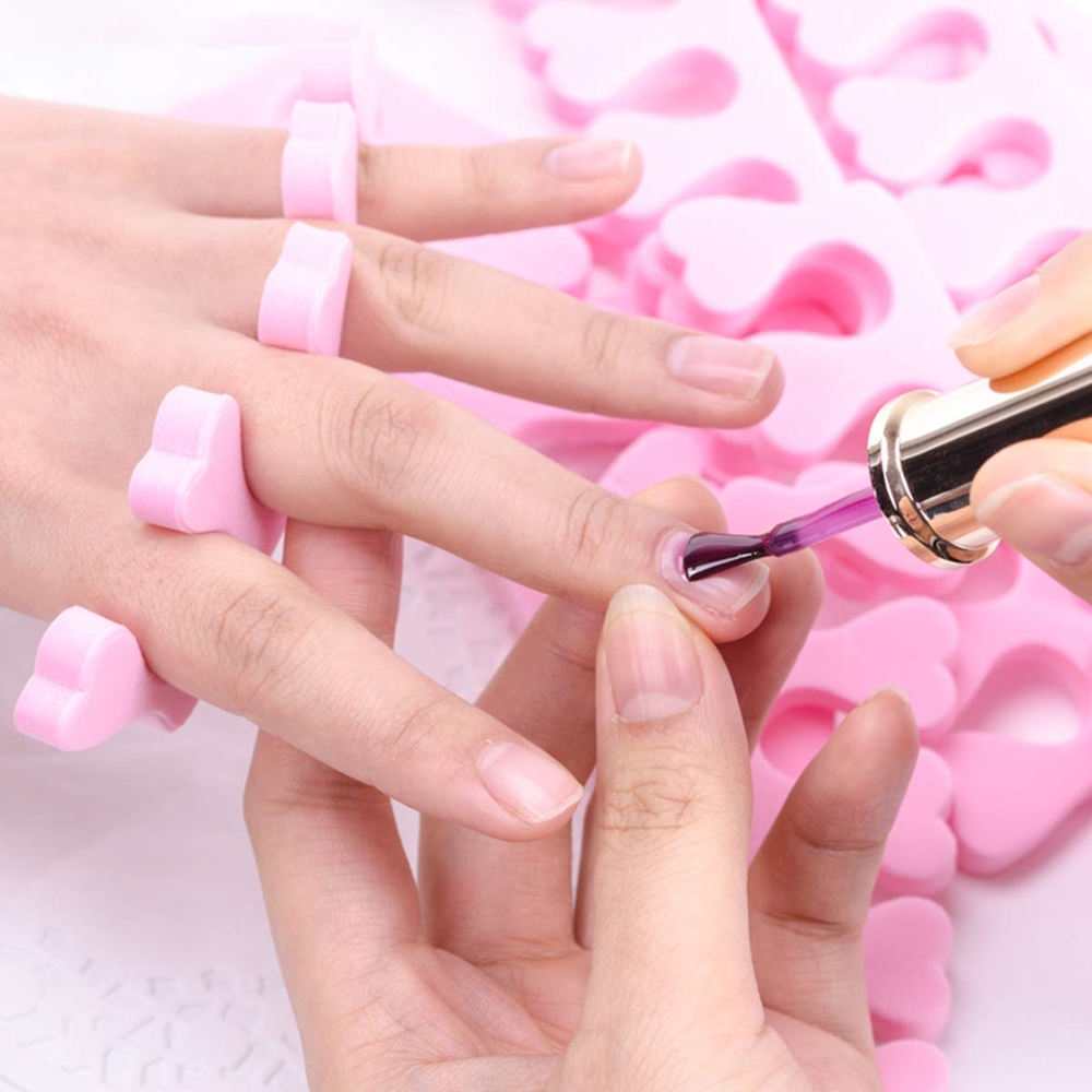 Xốp Chia Móng Làm Nail, Có độ Êm Tốt, Tạo Khoảng Cách Các Ngón Tránh Ảnh Hưởng Bề Mặt Khi Thao Tác, Thoải Mái Khi Sử Dụng, Không Bị Biến Dạng Theo Thời Gian