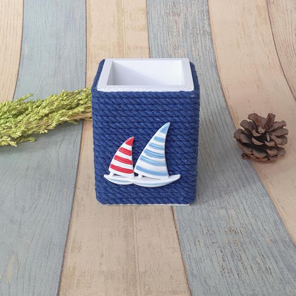 Exquisite pencil holder Mediterranean style desktop organizer