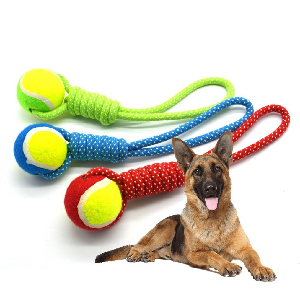 Đồ chơi dây thừng bóng tennis cho chó