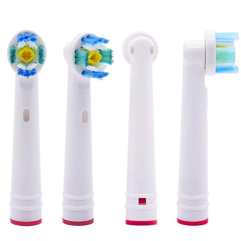 Cho máy Oral B Braun, bộ 4 Đầu Bàn Chải đánh răng điện thay thế MIHOCO EB18-P New   ,  phá tan mảng bám, cho răng trắng sáng