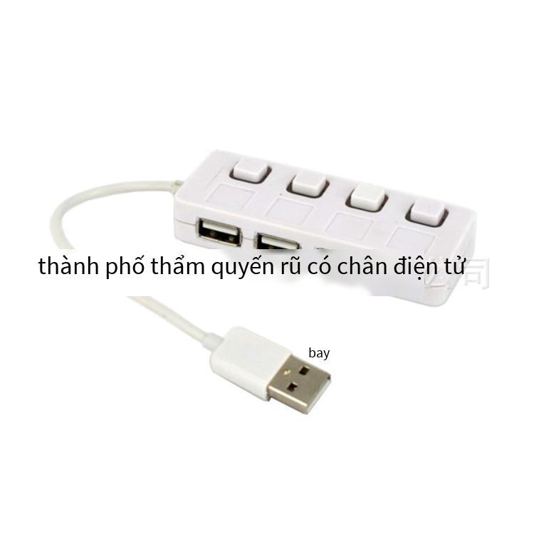 Nhà máy bán giá thấp nhất bộ mở rộng usb2.0hub một kéo bốn bộ chia công tắc độc lập Bộ mở rộng 4 cổng trung tâm đa giao diện
