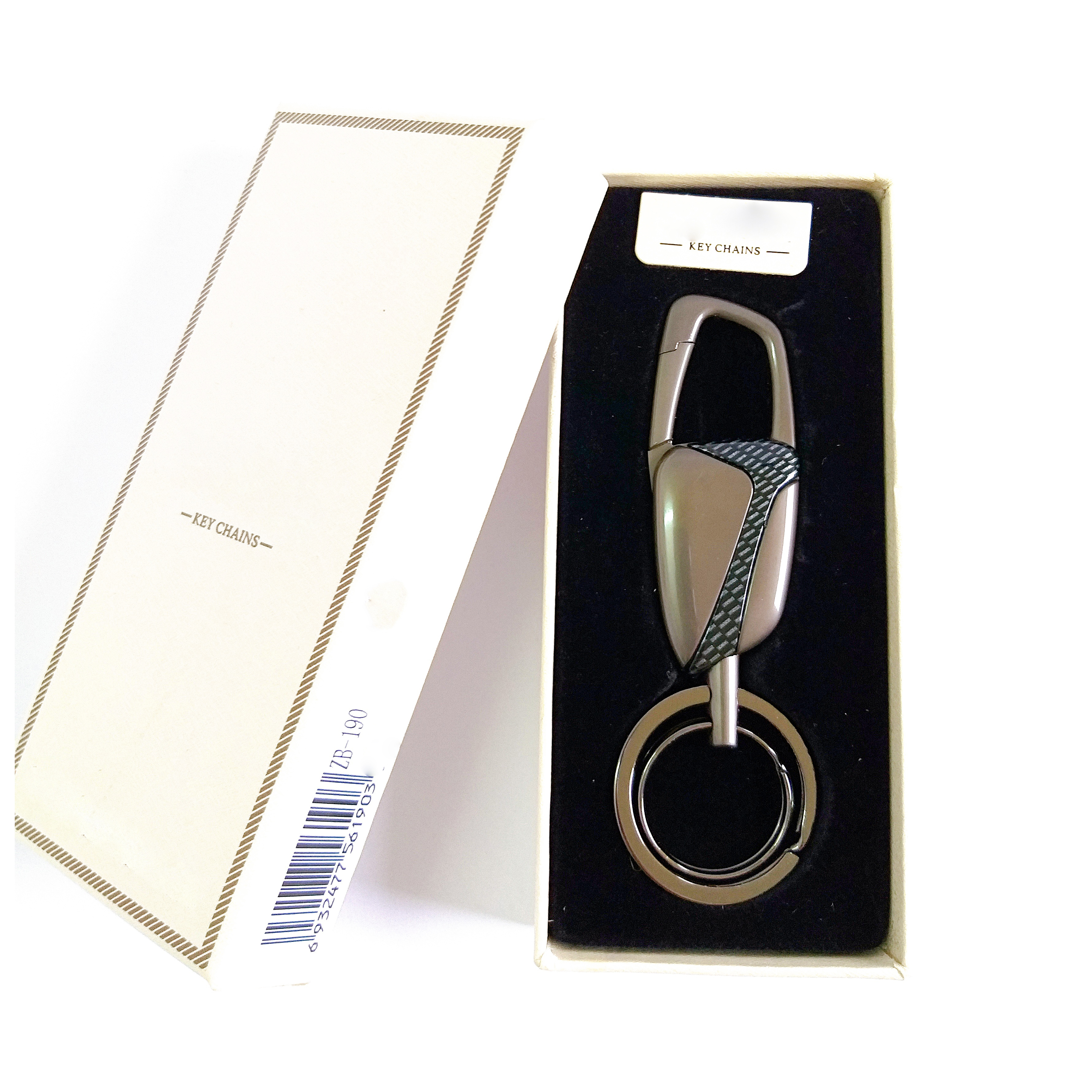 Móc khóa ô tô cao cấp Jobon ZB-190-Xám