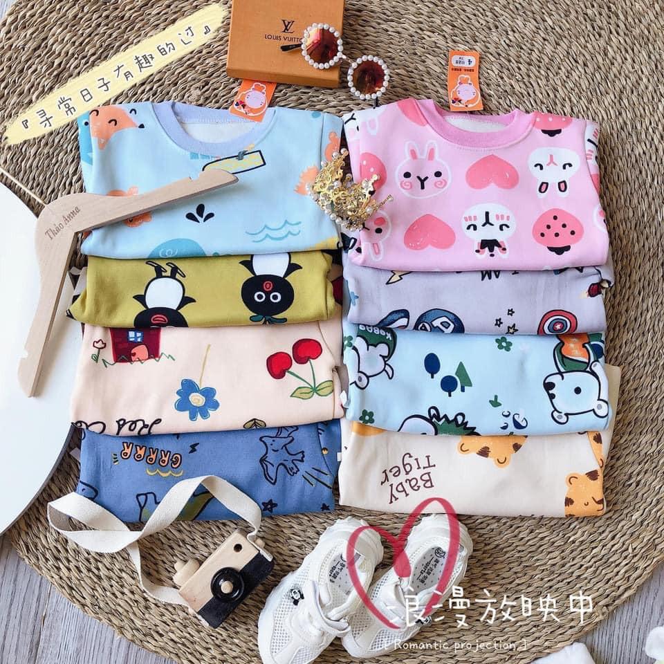 Combo 5 bộ nỉ bông cho bé