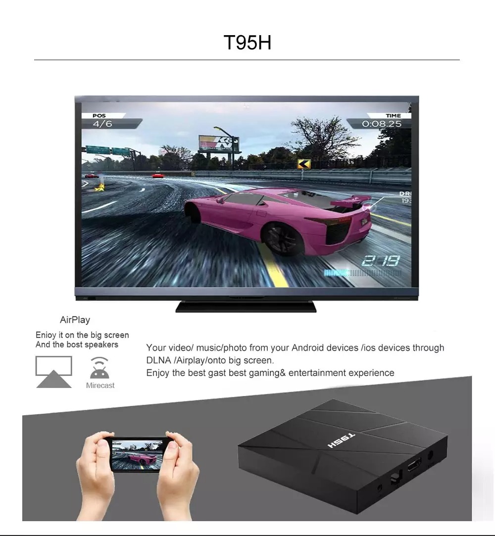 Android T95H 4GB RAM 32GB ROM ANDROID 10 CÀI SẴN ỨNG DỤNG XEM PHIM HD VÀ TRUYỀN HÌNH CÁP miễn phí vĩnh viễn - Hàng Nhập Khẩu