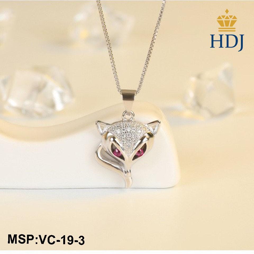 Dây chuyền bạc 925 Hình Hồ ly quyến rũ trang sức cao cấp HDJ mã VC-19-3