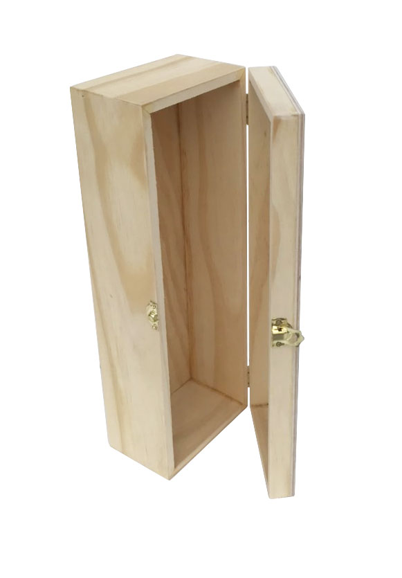 Hộp đựng rượu bằng gỗ thông tự nhiện, hộp đựng rượu một chai