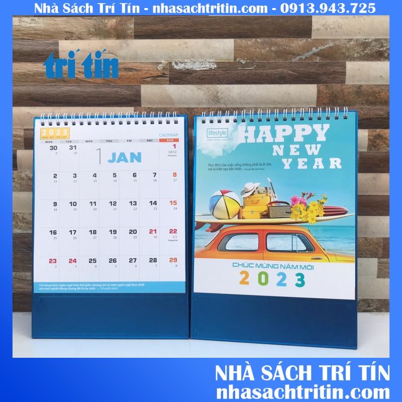 LỊCH ĐỂ BÀN 2024- LỊCH BÀN CHỮ A khổ 16.6x23cm và khổ 24x16cm - NHIỀU MẪU