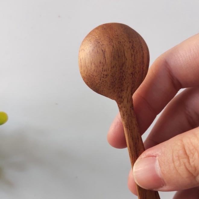 Thìa Gia Vị Miệng Tròn Gỗ Keo