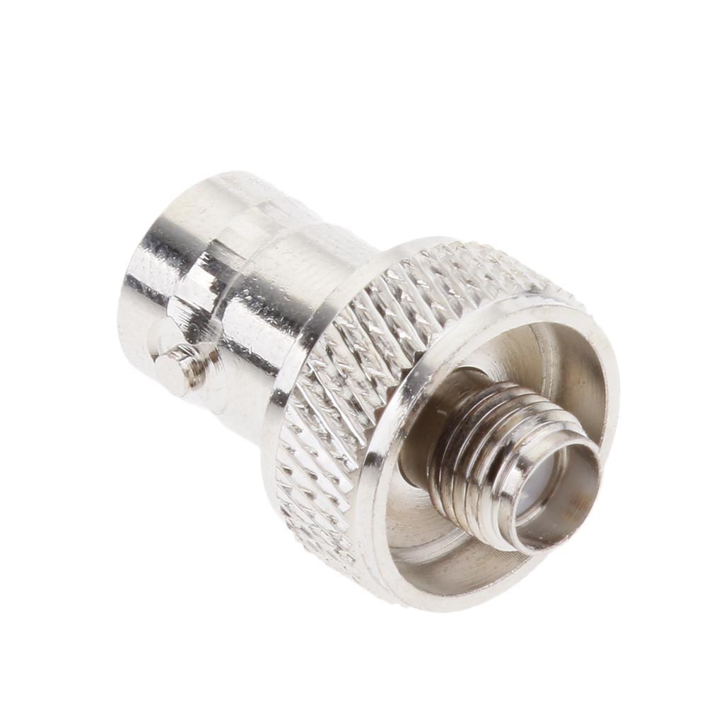 Nickelplated Straight RF Connector SMA Female to BNC Female Adapter