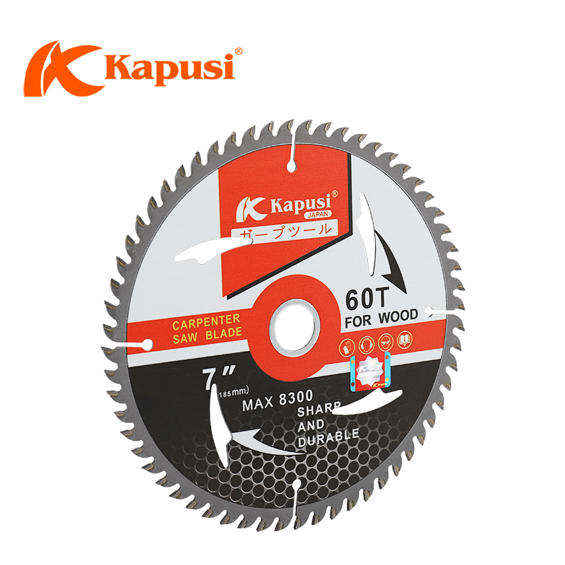 Lưỡi cưa đĩa cắt gỗ KAPUSI Nhật Bản đường kính 110-180mm, số răng 30-60, hợp kim, Bh 12 tháng