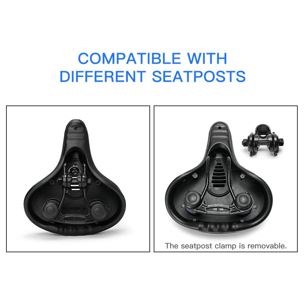Shock Absorbing Bike Seat Bicycle Saddle with Tool Breathable Hollow Bicycle Seat Cushion Mountain Bike Saddle
