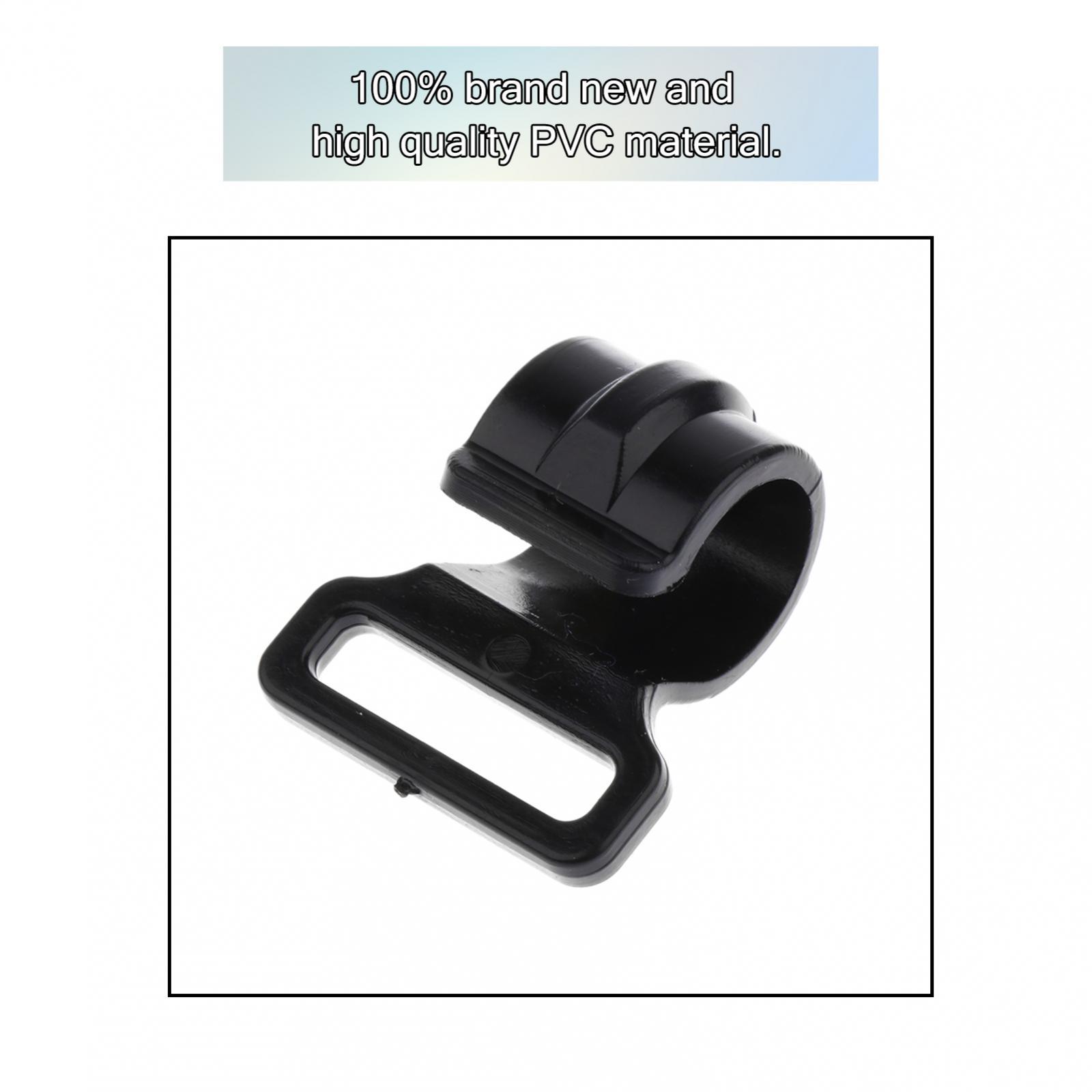 2x10pcs Camping Tent Clips Accessories Outdoor Tent Hook Clamp Black 2.5cm