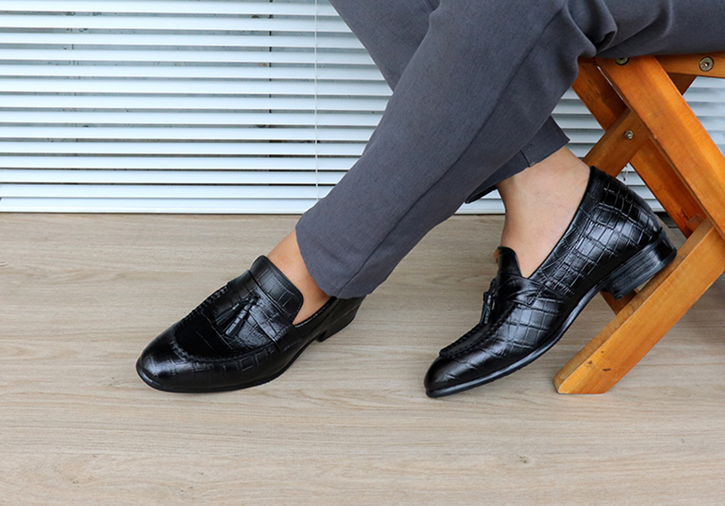 GIÀY TĂNG CHIỀU CAO GIÀY CAO DÀNH CHO NAM GIỚI T&TRA S1032 CÁ SẤU - CAO 6CM GIÀY ĐỘN NAM CAO VƯỢT TRỘI