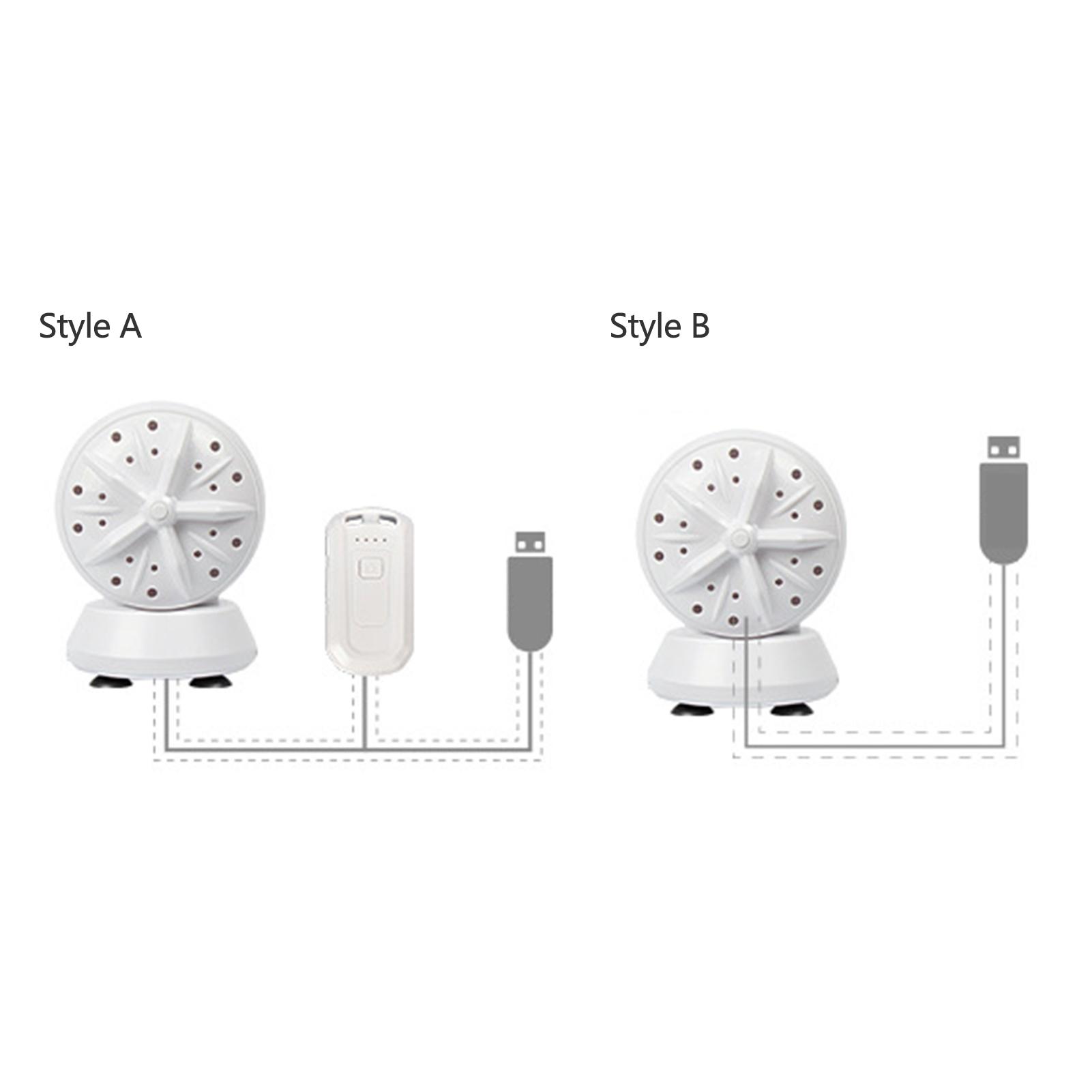Máy giặt du lịch di động mini công suất cao, sóng đôi tuabin 24W chu trình tự động