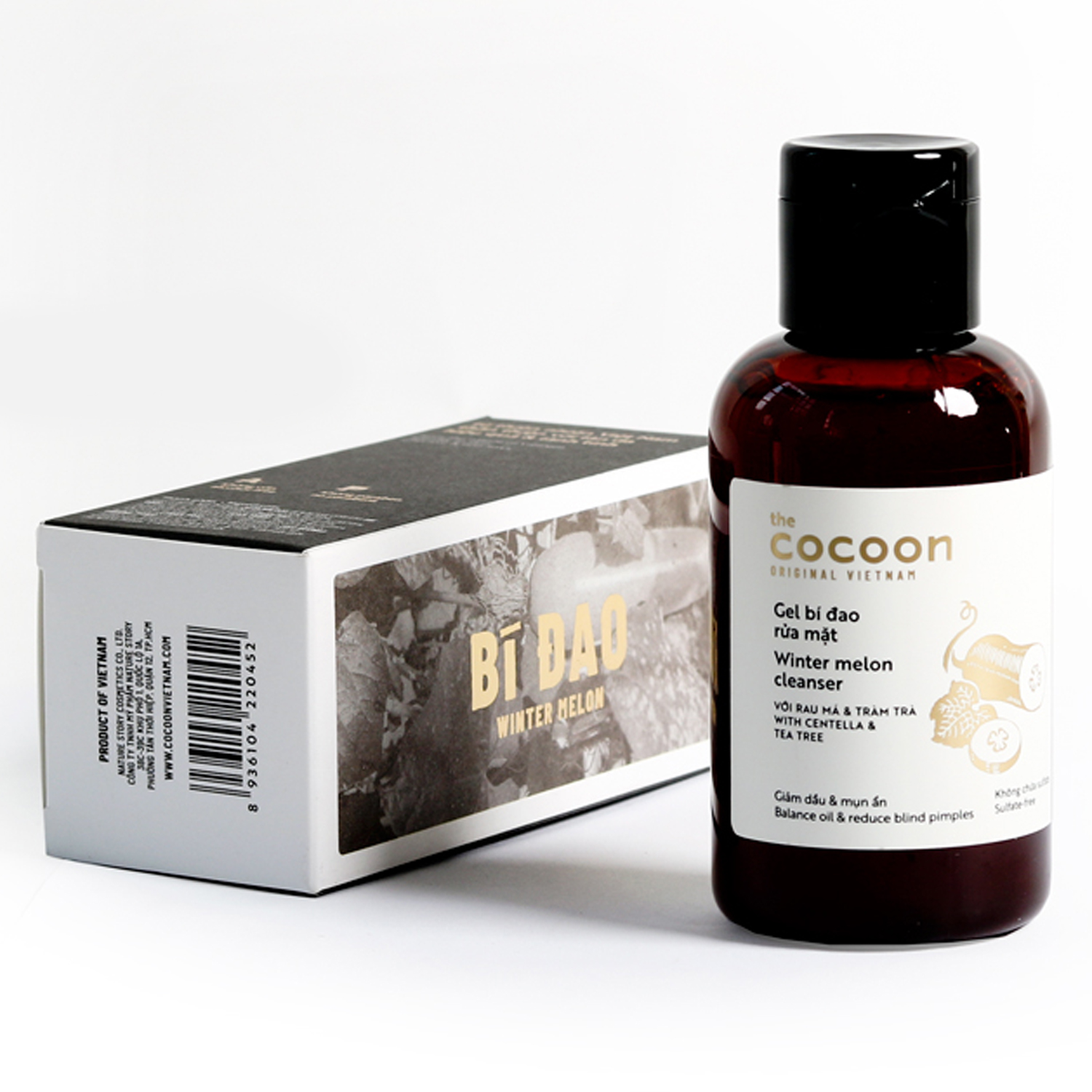 Gel rửa mặt bí đao Cocoon (Winter melon cleanser) 140ml làm sạch sâu lỗ chân lông, giảm mụn và cung cấp độ ẩm cho da