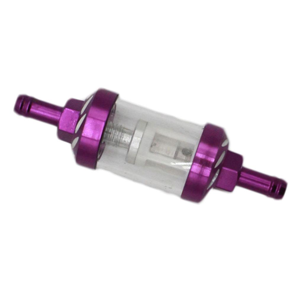 CNC Universal Scooter Dirt Pit Bike Go Kart 8 Mm 5/16 "Bộ Lọc Nhiên Liệu Màu Tím