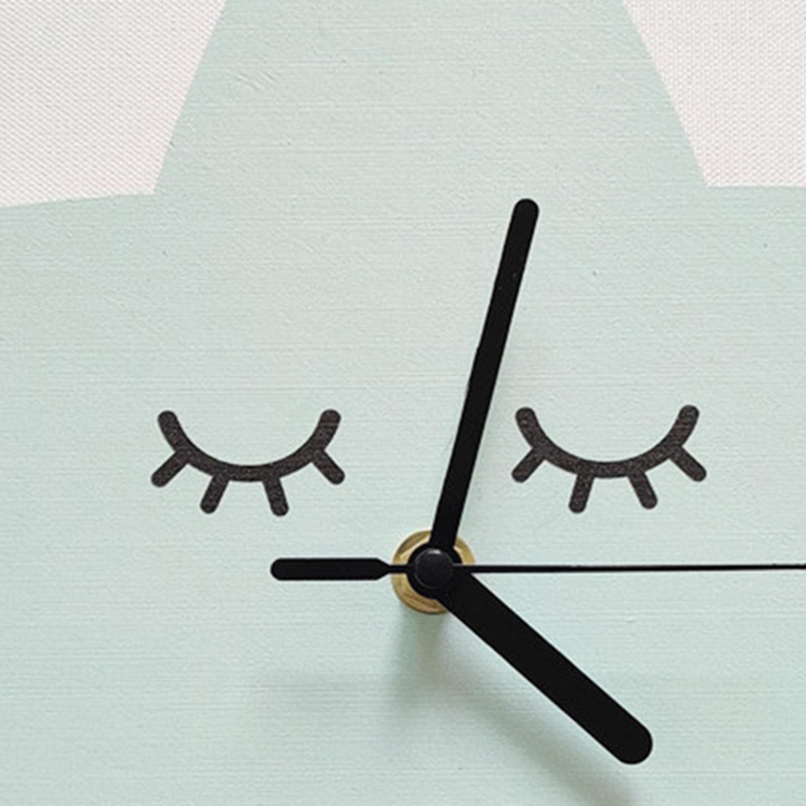 Cute Wall Clock Kids Home Birthday Children Silent Playroom