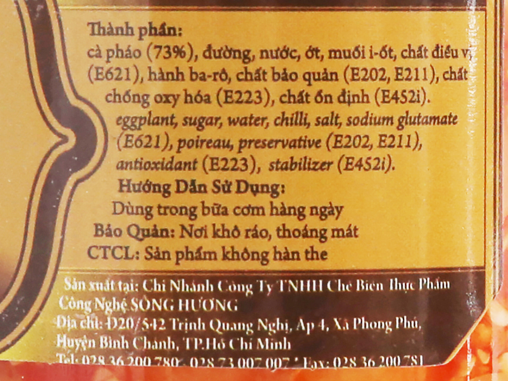 Mắm cà pháo chay Sông Hương Foods