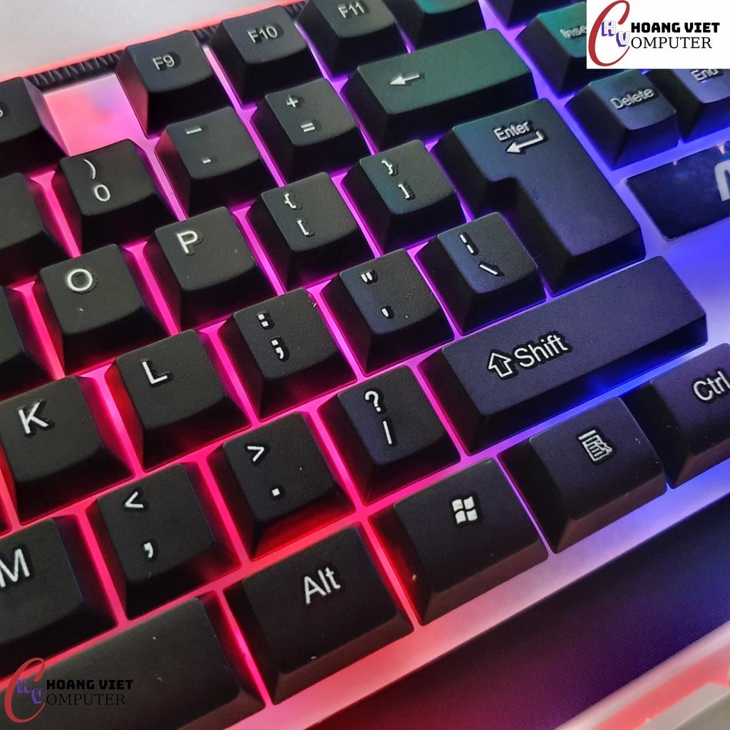 Bộ Bàn Phím Chuột Gaming AOC KM100, Keyboard Bàn Phím Chuột Chuyên Game Đèn LED 7 Màu, Hàng Chính Hãng AOC