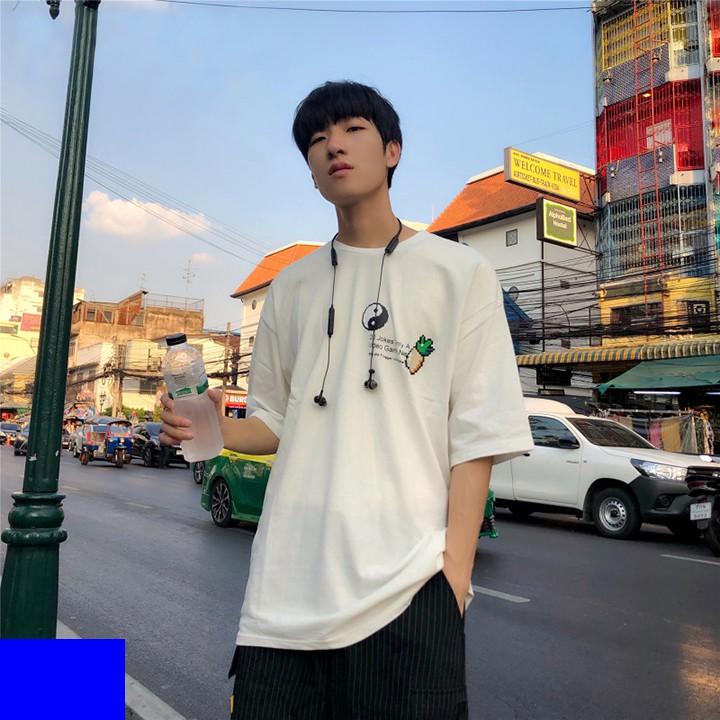Áo Thun Nam Unisex Tay Lỡ Logo Trái Thơm ATN5308