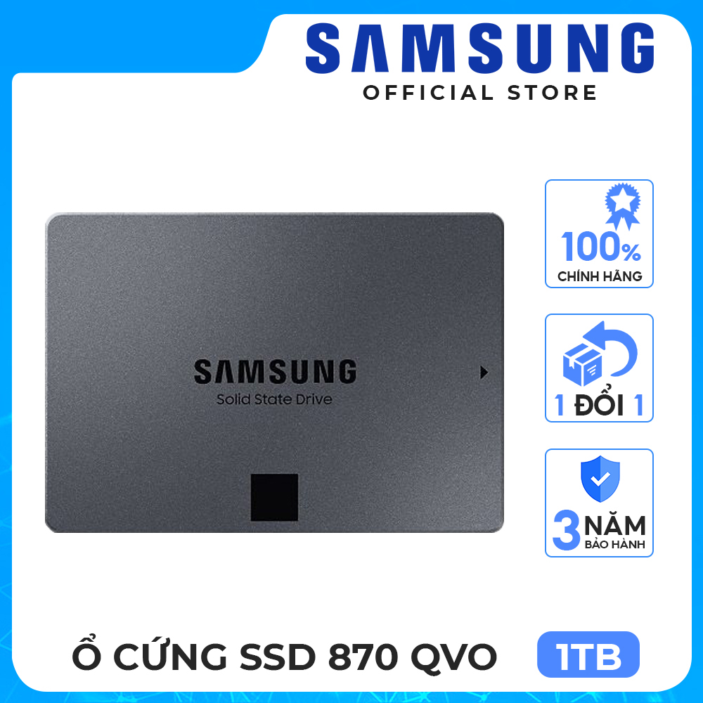 Ổ cứng gắn trong SSD Samsung 870 QVO 1TB | 2TB 2.5 inch SATA 3  - Hàng chính hãng