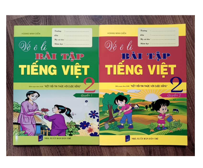 Sách - Combo Vở Ô Li Bài Tập Tiếng Việt 2 - Quyển 1 + 2 (Biên Soạn Theo SGK Kết Nối Tri Thức Với Cuộc Sống)