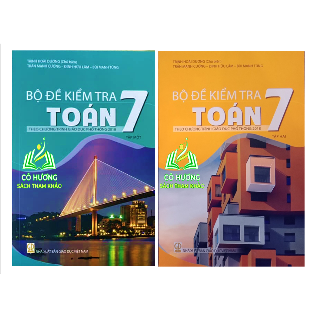 Sách - Combo Bộ đề kiểm tra toán 7 - tập 1 + 2  - KL