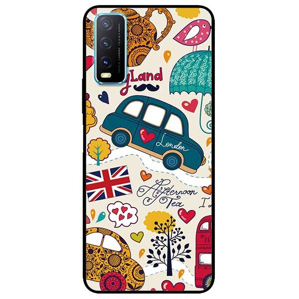 Ốp lưng dành cho Vivo Y20 - Y20s - Y12s mẫu Họa Tiết England