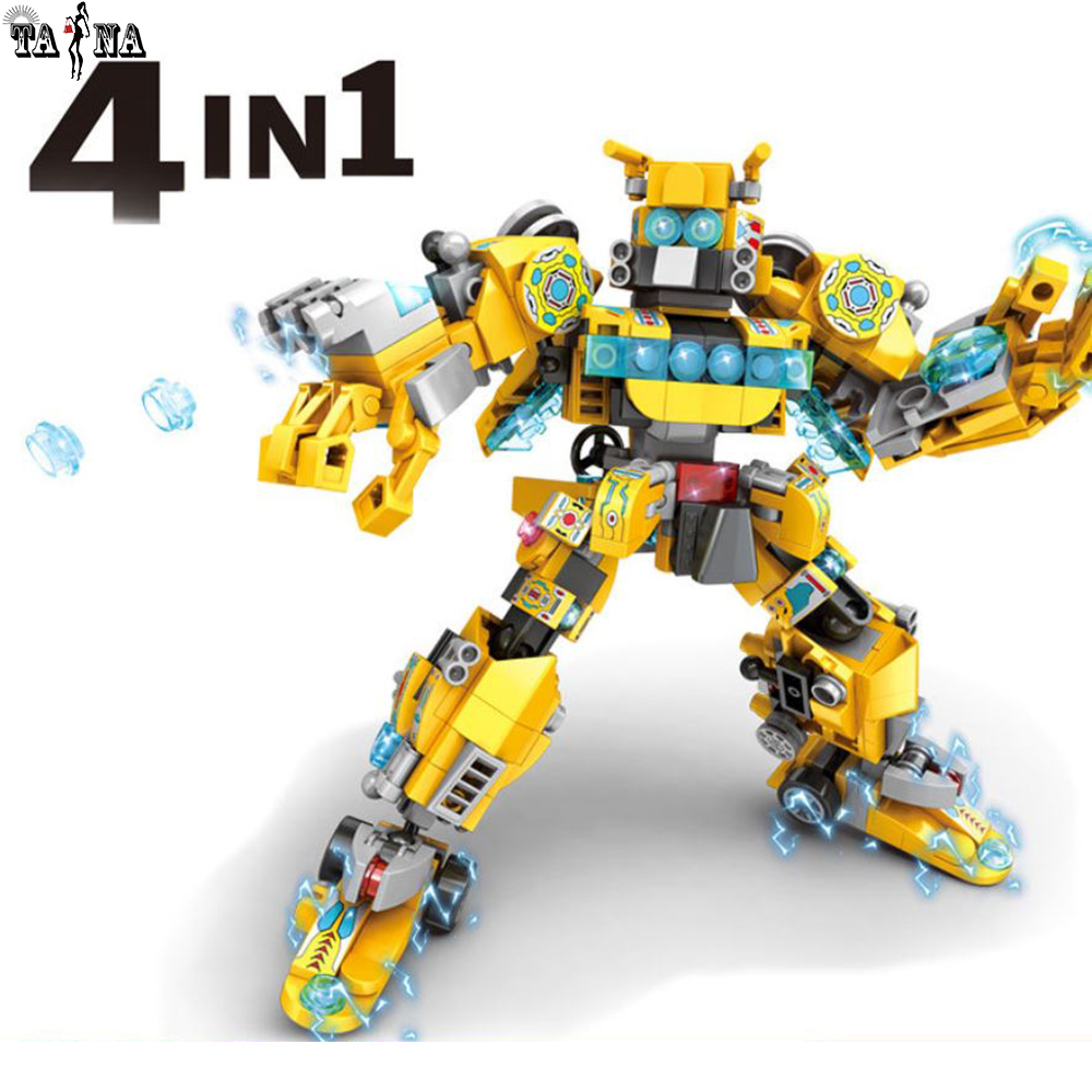 Đồ chơi lắp ráp mô hình Robot ong bắp cày 4in1
