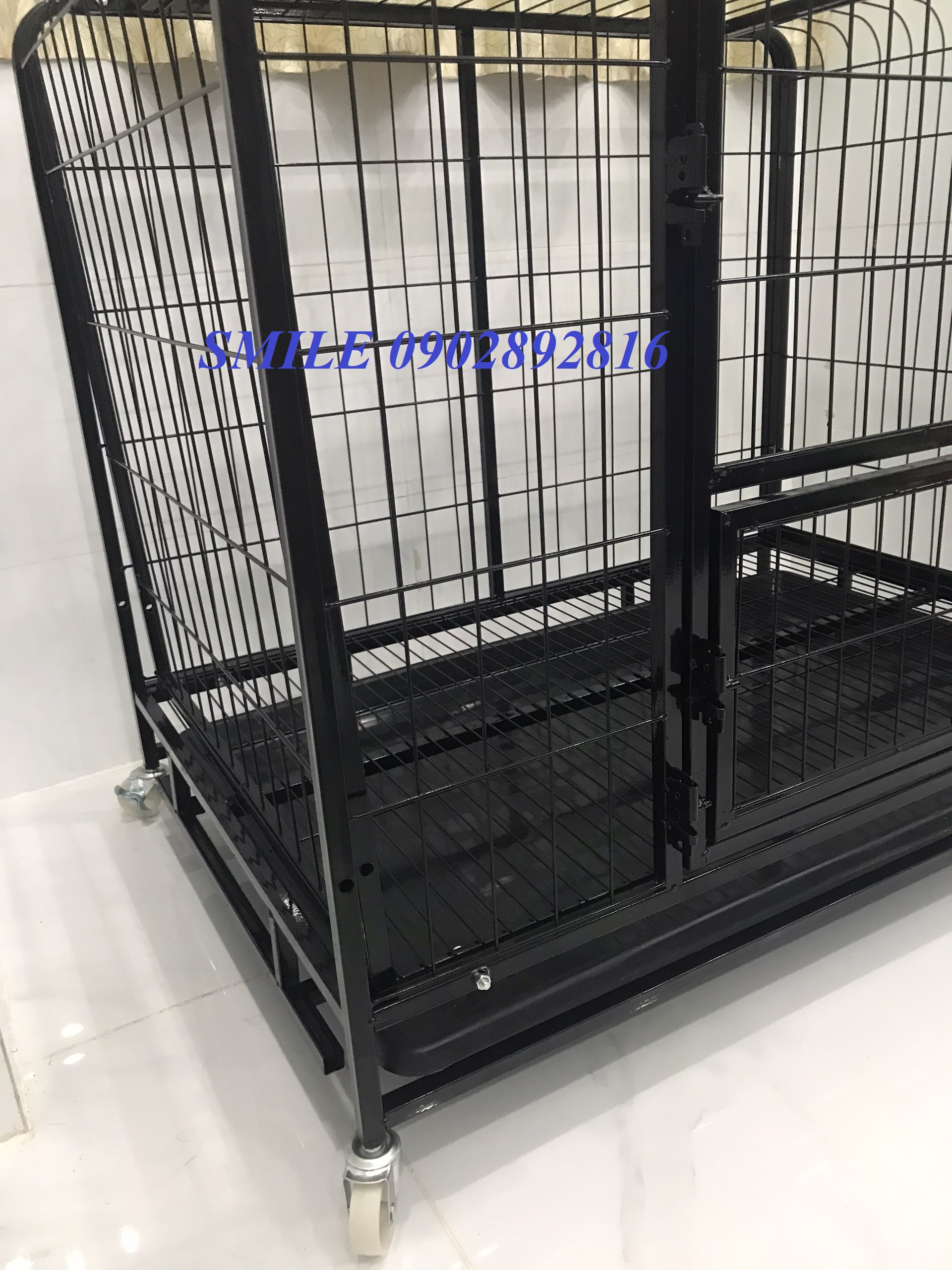 CHUỒNG NAN ỐNG SIÊU DÀY SIZE LỚN DÀNH CHO CHÓ LỚN SIZE 90x64x82cm