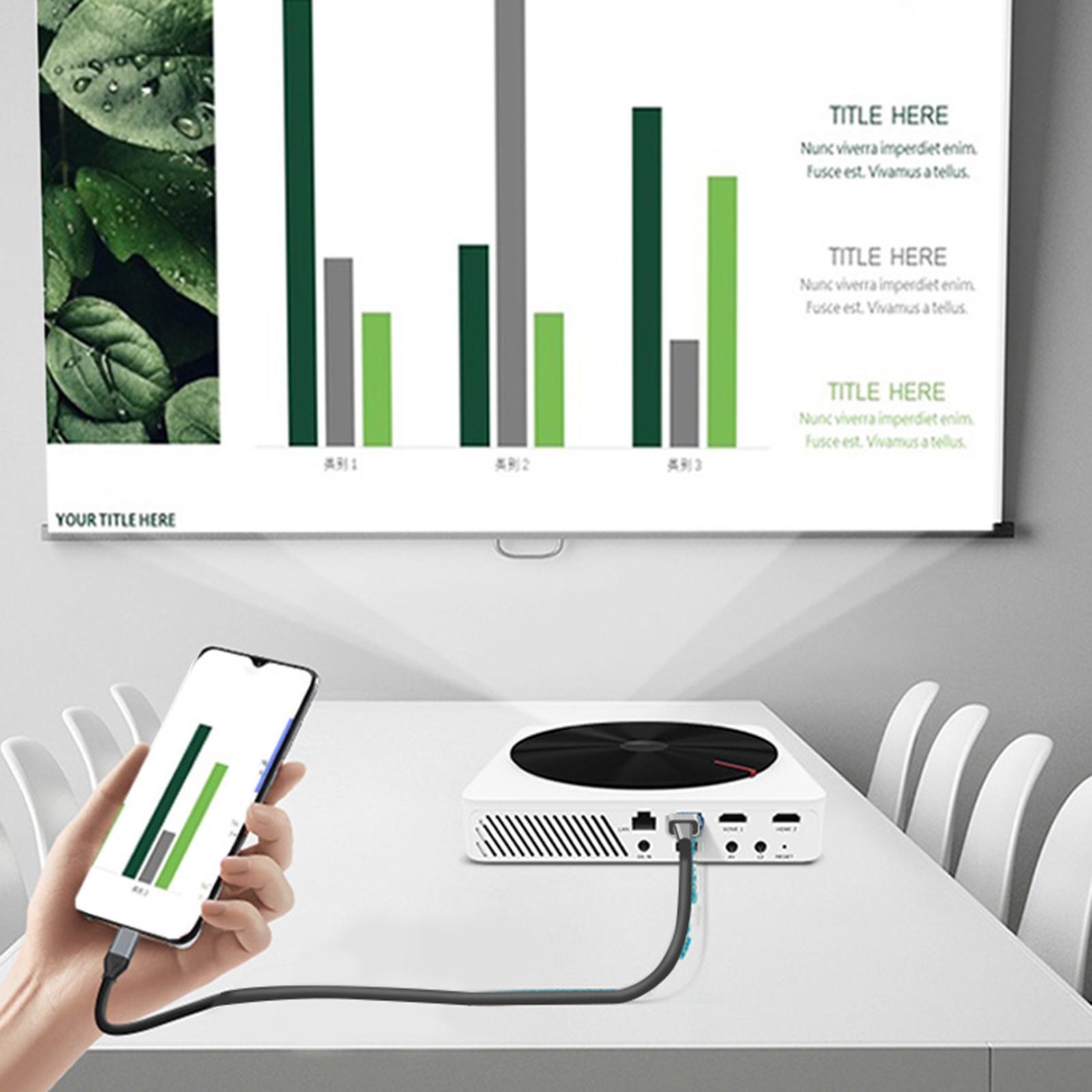 Type-C Female to Male External Connector Convert 4K 60Hz Adapter for Phone book Laptop