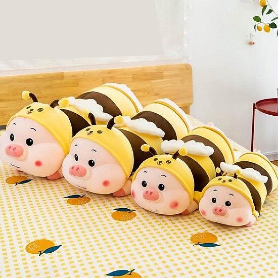 Gấu Bông Thú Nhồi Bông heo lợn Cosplay Ong Vàng Khổng Lồ Siêu Cute mềm mịn_Gấu Bông Mishu_GB99