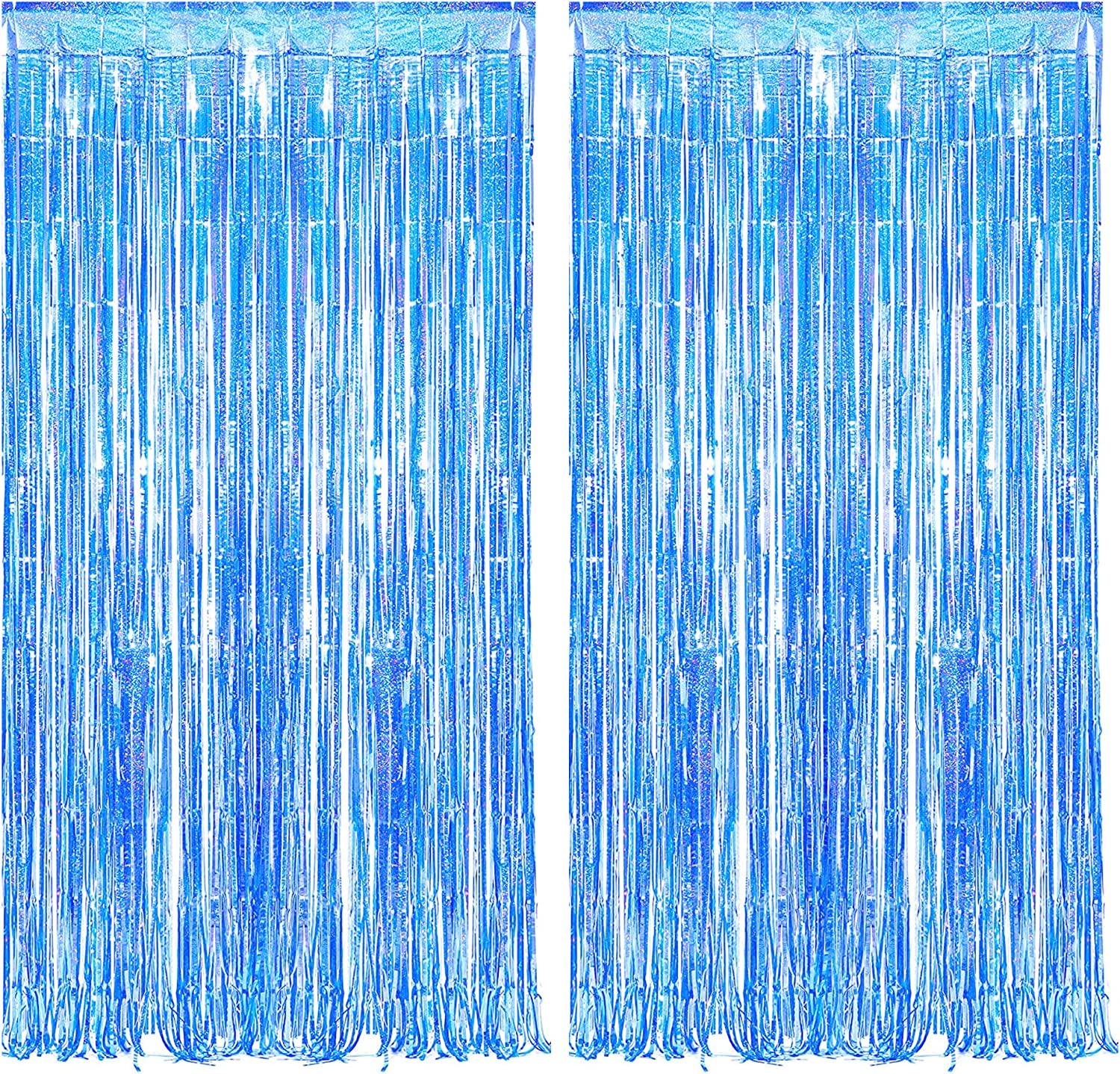 Rèm viền kim loại Rèm viền kim loại sáng bóng Rèm lưới Sequin Rèm kim loại sáng bóng Lung linh cho các bữa tiệc sinh nhật Đám cưới 2 chiếc