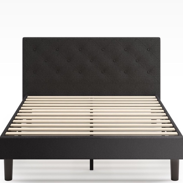 Giường Bọc Nệm Zinus Tự Lắp Ráp Sang Trọng Phong Cách Mỹ - Vertically Cushioned Platform Bed