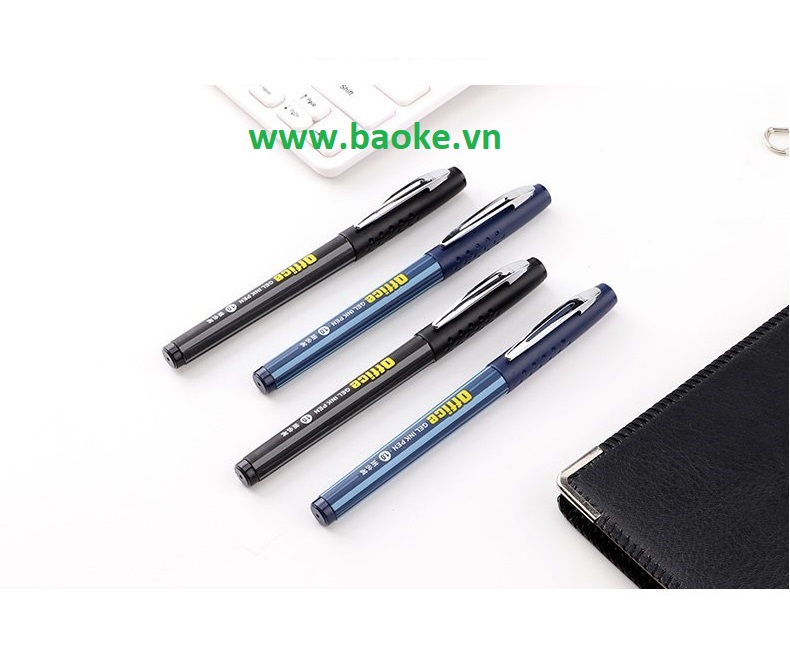 Hộp 12 cây Bút nước Baoke ngòi 1.0mm - PC1048 mực xanh