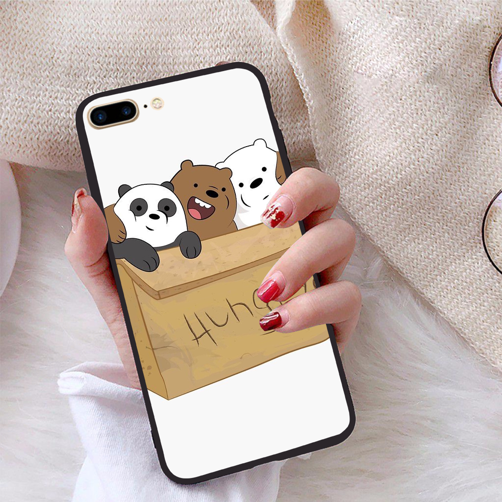Ốp lưng dành cho iPhone 7 Plus viền dẻo TPU bộ sưu tập Chúng ta là gấu - Hàng chính hãng