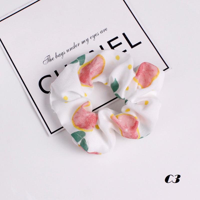 Dây cột tóc, buộc tóc Retro trái cây dễ thương
