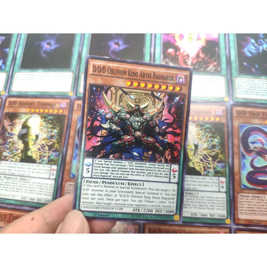 Bài Yugioh ️️ Thẻ bài Yugioh DDD Declan Akaba deck 54 lá