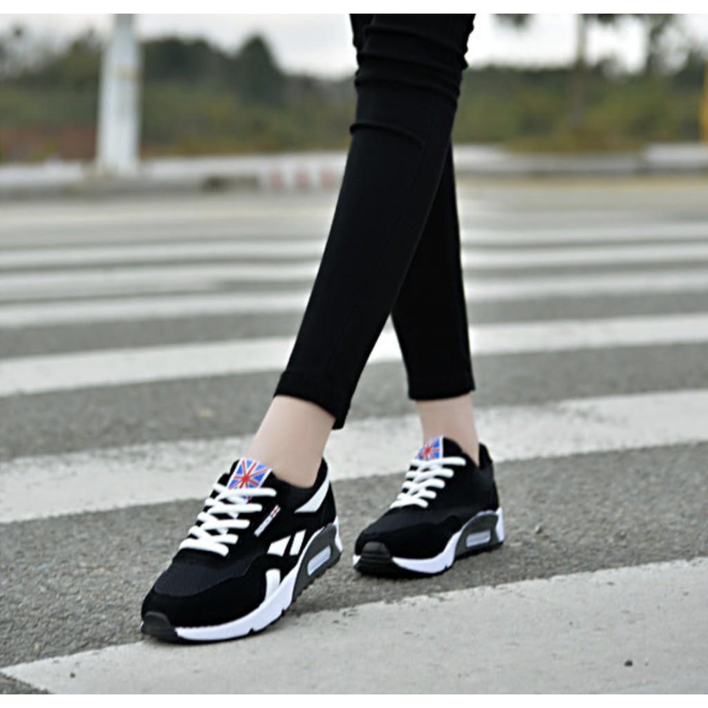 Giày thể thao nữ Sneaker độn đế răng cưa Cờ USA