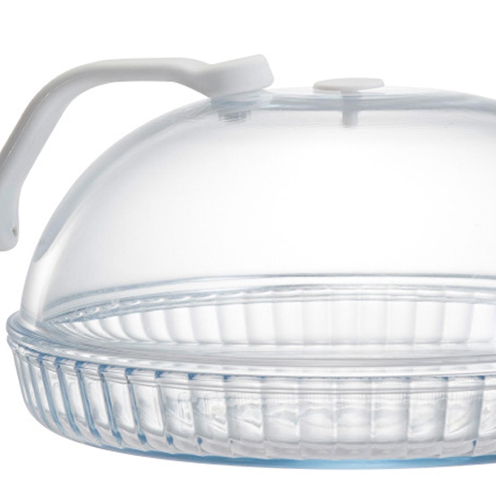 Microwave Splatter Cover with Handle Dia 28.5cm Reusable  Cover