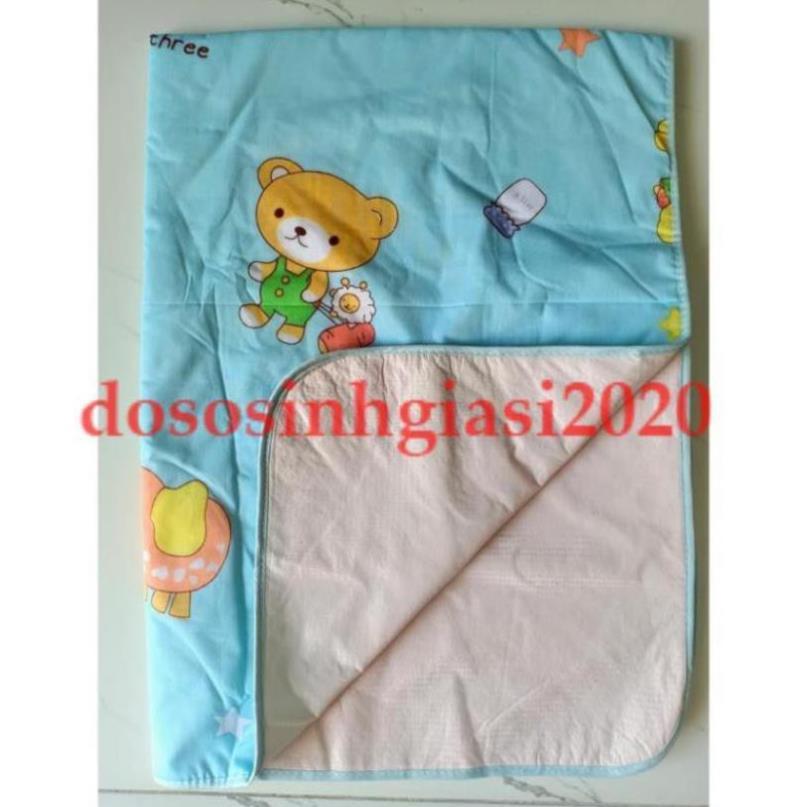 Tấm lót lớn cho bé sơ sinh/ Chiếu lót cao su chống thấm 3d size lớn 78*107cm