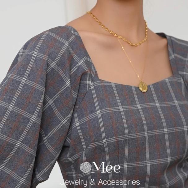 Dây chuyền MEE mặt thần Cupid, vòng cổ dài - N2802