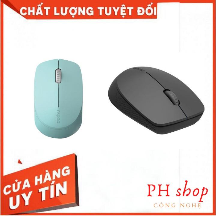 chuột không dây bluetooth Rapoo M100 silent, chuột thiết kế chống ồn thích hợp cho sử dụng văn phòng