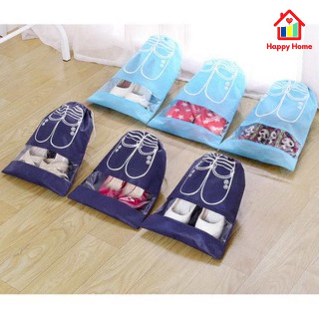 Túi đựng giày dép Sneaker du lịch chống bụi bẩn, chống thấm nước size lớn, size trung bình Happy Home