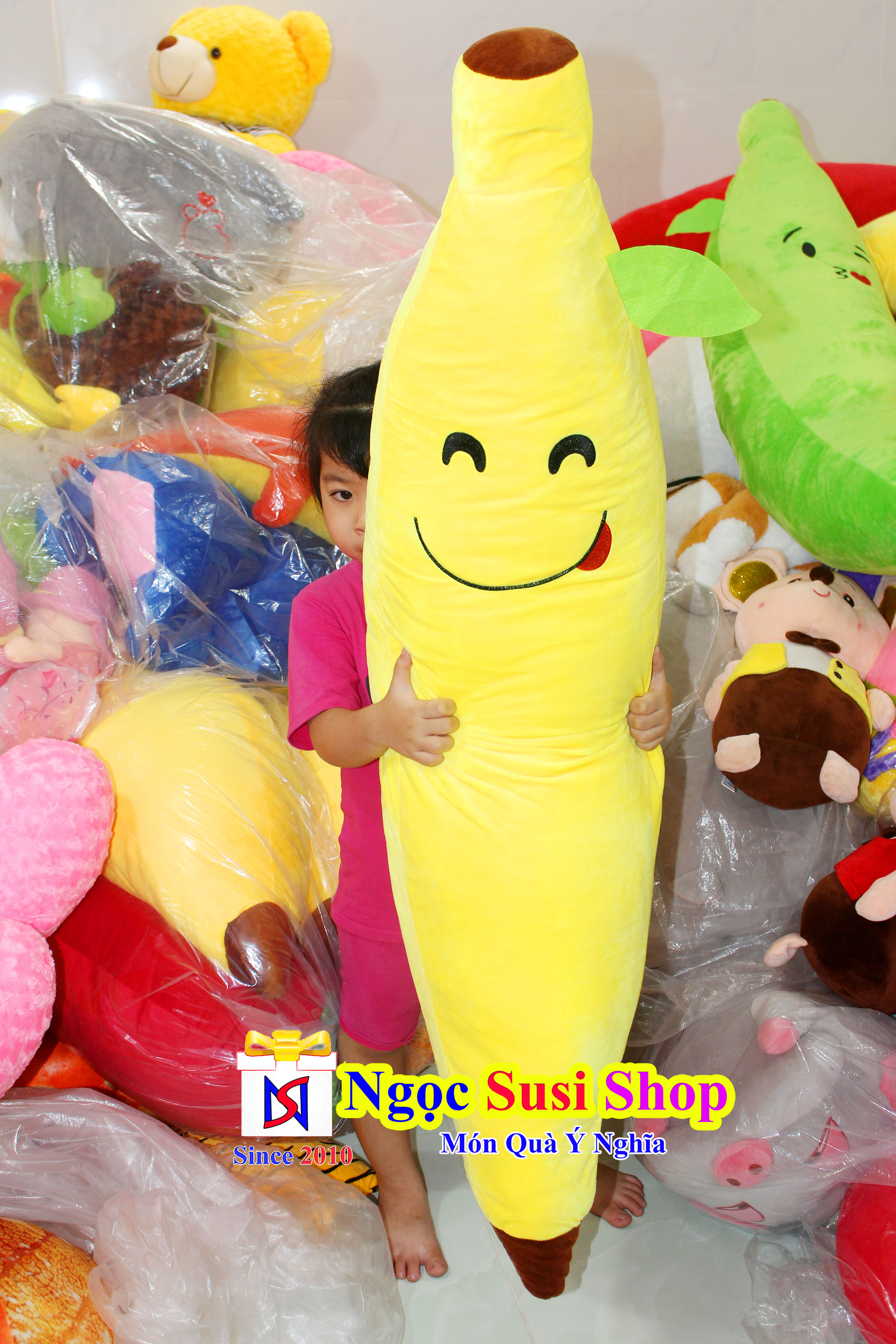 GẤU BÔNG TRÁI CHUỐI SIÊU TO KHỔNG LỒ CỰC ĐẠI