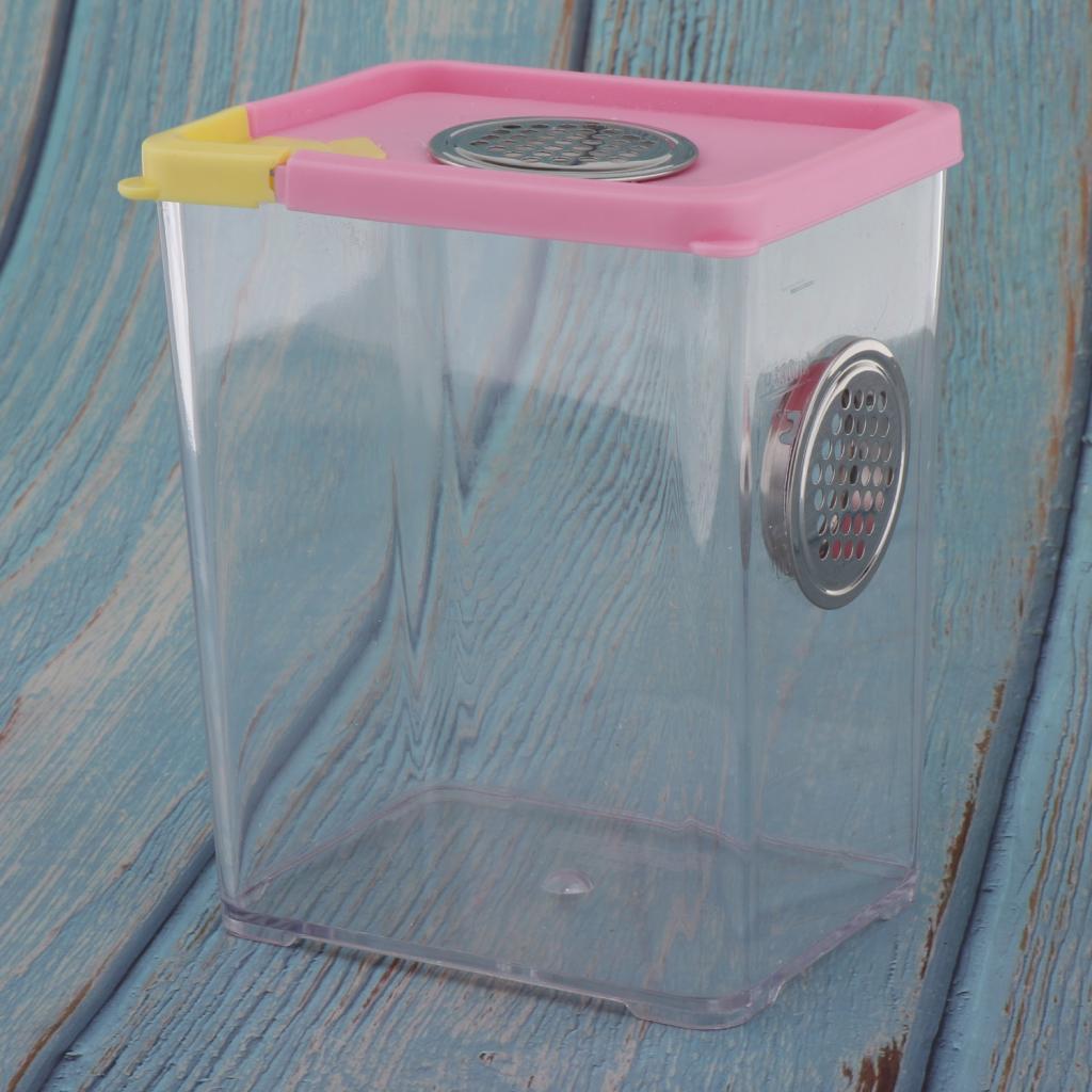 Plastic Transparent Reptile Pet Spider Scorpion Feeding Breeding Box Case