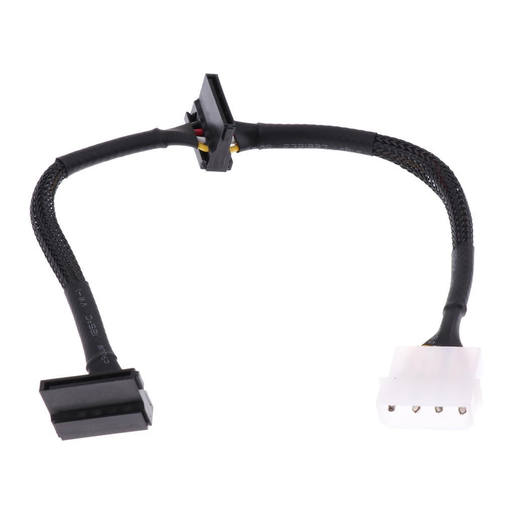 24-Inch 4-Pin  Male To 2 15-Pin  II Female